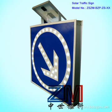 Arrow Solar Road Direction Sign/Traffic Safety Solution / Solar Traffic Signal, 800m Visible, Long Lifespan
